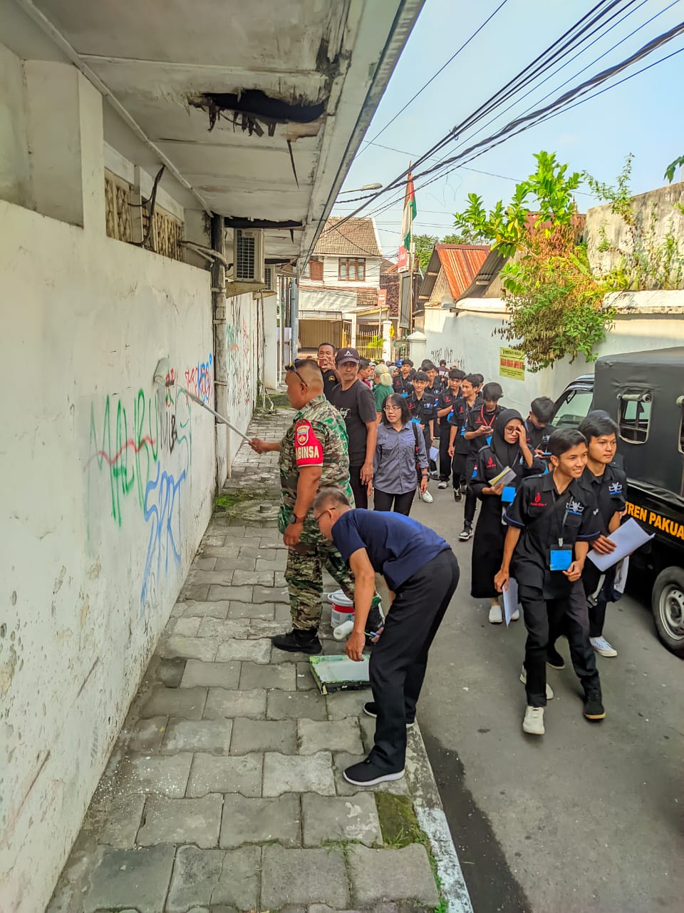 Aksi Penanganan Vandalisme di Kelurahan Gunungketur