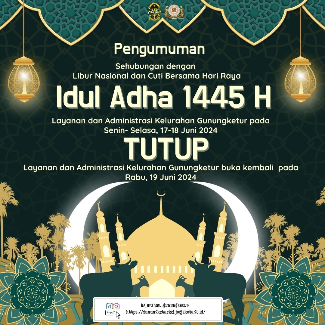 Pengumuman Libur Nasional Hari Raya Idul Adha dan Cuti bersama